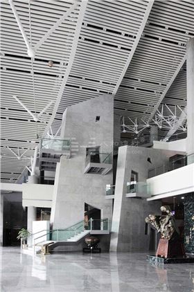 柳州奇石展覽館-鋁單板、條形鋁天花板、鋁格柵吊頂3